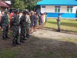 Koramil 1502-01/Banda dengan Masyarakat Laksanakan Pembersihan Tempat Ibadah