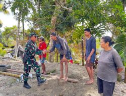 Ciptakan Kondisi Kondusif Pasca Bentrokan, Dandim 1502/Masohi Tinjau Lokasi Kejadian