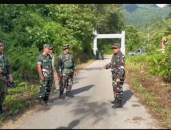 Berikan Rasa Aman Pasca Konflik. Personil Kodim 1502/Masohi Laksanakan pengamanan tempat Kejadian