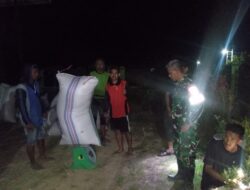 Yakinkan Harga Gabah Rp. 6.500/Kg, Danramil-04/Paleteang Kodim 1404/Pinrang Terjun Langsung Pantau Penimbangan Gabah petani