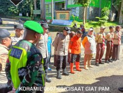 Koramil 0607-09/Cisaat Amankan Tempat Wisata Situ Gunung, Himbau Pengunjung Jaga Keamanan dan Kebersihan