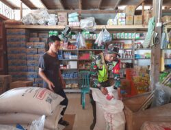 Babinsa Koramil 03/Teupah Selatan Cek Harga Sembako Pasca Idul Fitri 1446 H
