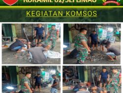 Babinsa Koramil 02/Sungai Limau Melaksanakan Komsos Bersama Warga
