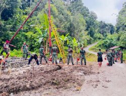 Masuk Tahap Pengecoran Pandasi, Pembangun Pos Pengamanan Terus di Kerjakan