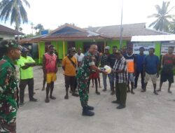 Menjunjung Sportifitas Menjalin Silaturahmi Danramil 1807-01/Teminabuan Turun Ke Kampung