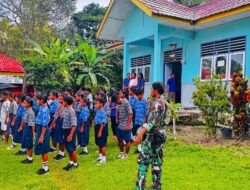 Wajah Kegembiraan Anak Anak kembali Sekolah Paska Bentrokan