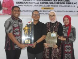 Dandim 1404/Pinrang Hadiri Ramah Tamah dan Pisah Sambut Kapolres Pinrang