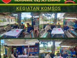 Babinsa Meninjau Wilayah Binaan dan Komunikasi di Wilayah