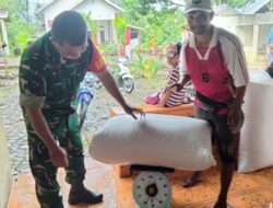 Babinsa Saotengnga Koramil 03/Sinjai Tengah Kodim 1424/Sinjai Dampingi Bulog Sinjai Lakukan Penyerapan Gabah Petani
