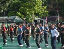 Korem 181/PVT Gelar Silaturahmi dan Olahraga Bersama TNI-POLRI untuk Perkuat Soliditas di Wilayah PDB