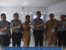 Kadis Pendidikan Tinjau Pelaksanaan Ujian Paket A dan B Warga Binaan Lapas Gorontalo