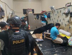 Deteksi Dini, Bersama Kanwil dan TNI-Polri Rutan Palu Lakukan Penggeledahan Pada Blok Hunian