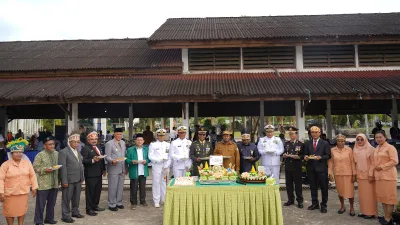 Kasiter Kasrem 181/PVT Hadiri Upacara Hari Amal Bakti Ke-80 Kementerian Agama Se-Papua Barat Daya