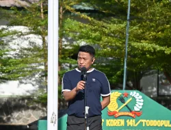 Semangat Kebersamaan Terpancar dalam Kegiatan Olahraga Bersama prajurit dan PNS Korem 141/Toddopuli