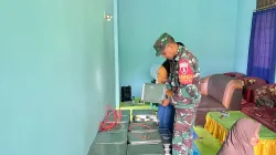 Pastikan Pendistribusian Lancar,Babinsa Kodim 0907/Trk Kawal Program MBG Untuk Posyandu