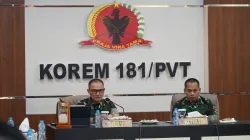 KOREM 181/PVT SAMBUT TIM VERIFIKASI LAPANGAN PEMBANGUNAN ZONA INTEGRITAS