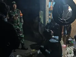 Serda Anang Pujianto Babinsa Karangtengah Laksanakan Komsos Malam,dan Patroli Keamanan Wilayah