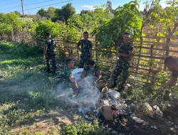 . Aksi Nyata Peduli Lingkungan, Dandenma Brigif TP 31/PS Komandoi Karya Bakti Bersama Prajurit