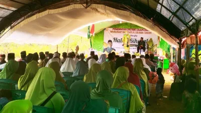 HANGATNYA SILATURAHMI DI ULILIN, DANRAMIL HADIRI PENGAJIAN DAN HALAL BIHALAL BERSAMA WARGA