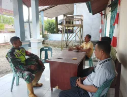 Demi Menjalin Hubungan Baik, Babinsa melaksanakan Komsos Dengan Warga Binaan