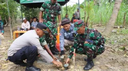Kodim 0102/Pidie Gelar Ground Breaking Jembatan Perintis Garuda Penghubung Dua Desa Terdampak Bencana di Mutiara