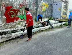 Babinsa Koramil 1405-01/Ujung Gencarkan Gerakan Asri, Wujud Kepedulian Lingkungan Bersama Warga