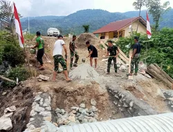 terus bersinergi bersama warga bantu percepat pembangunan jembatan aramco