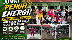 Jumat Penuh Energi, Persit Koramil 0607-04 Kota Su*kabumi Utara Gelar Senam Sehat