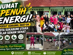 Jumat Penuh Energi, Persit Koramil 0607-04 Kota Su*kabumi Utara Gelar Senam Sehat