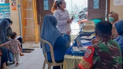 Cegah Stunting Sejak Dini, Babinsa Koramil 0907/03 Tarbar Dampingi Pemeriksaan Balita dan Ibu Hamil