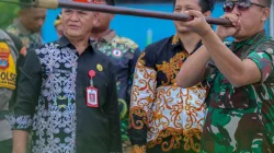 Dandim 0907/Tarakan Hadiri HUT Ke-26 LPADKT, Atraksi Sumpit Dayak Meriahkan Acara