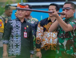 Dandim 0907/Tarakan Hadiri HUT Ke-26 LPADKT, Atraksi Sumpit Dayak Meriahkan Acara