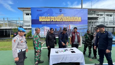 Lapas Banjarbaru Perkuat Zero Halinar Lewat Razia Gabungan APH