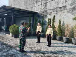 Babinsa Warudoyong Laksanakan Wanwil Bersama Security PT Glora, Perkuat Sinergi Jaga Kamtibmas