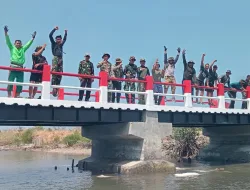 Gerak Cepat Koramil 1404-01/Suppa, Pembangunan Jembatan Beton di Ujung Labuang Rampung