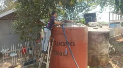 Air Jadi Kebutuhan Utama, Rutan Pelaihari Manfaatkan Sumber Air Bantuan Damkar Tanah Laut