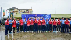 Semarak HUT Ke-81 TNI, Dandim 0907/Tarakan Ikuti Fun Run Bersama Forkopimda dan Lanjutkan Bakti Sosial