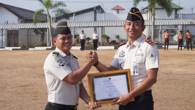 Bendahara Lapas Banjarbaru Terbaik Triwulan II Kanwil Ditjenpas Kalsel