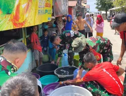 TNI Hadir untuk Rakyat, Kodim 1404/Pinrang Salurkan Bantuan Air Bersih bagi Warga