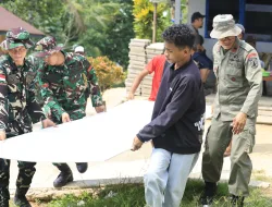 Material Rehab Rumah Cristina Sudah Tersedia, Satgas TMMD Kodim Tarakan Lanjutkan Pengerjaan