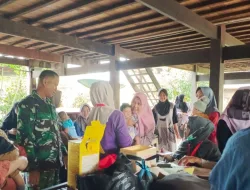 Cegah Stunting Sejak Dini, Babinsa Kodim 1404/Pinrang Aktif Dampingi Pelayanan Posyandu