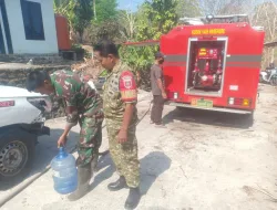 Kodim 1405/Parepare Suplai Air Bersih Dampak Kemarau Berkepanjangan