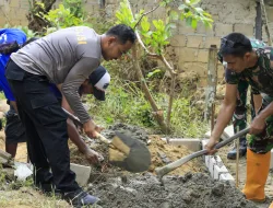 Hari Keenam TMMD, Satgas Kodim Tarakan Kerjakan Dudukan Profil Penampungan Air untuk 50 KK