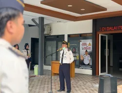 WASPADA KUALITAS UDARA, KEPALA BAPAS PALU IMBAU PEGAWAI GUNAKAN MASKER