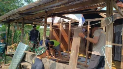 Perjuangan Samrah Membesarkan Tiga Anak, Satgas TMMD ke-130 Bantu Wujudkan Rumah Layak Huni