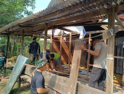 Perjuangan Samrah Membesarkan Tiga Anak, Satgas TMMD ke-130 Bantu Wujudkan Rumah Layak Huni