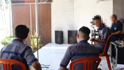 Rawana Band Meriahkan Kunjungan, Rutan Pelaihari Hadirkan Suasana Hangat bagi Warga Binaan dan Keluarga