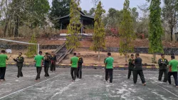 Rutinitas Bela Diri Kodim 1405/Parepare: Asah Naluri Tempur dengan Pencak Silat Militer (PSM)